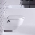 Piekaramais pods ar bide funkciju Laufen Cleanet Navia Rimfree ar LCC SoftClose vāku Balts