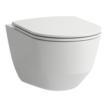 Piekaramais tualetes pods Laufen Pro Rimless ar vāku H8669570000001 Balts