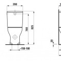 Tualetes pods Laufen Lua Rimless, DualFlush ar SoftClose vāku  H8670870009721