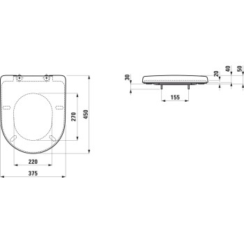 Сиденье для унитаза Laufen Pro H8939553000001 белое
