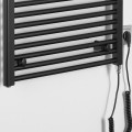 Dvieļu žāvētājs / Radiators AQUALINE DIRECT-E elektriskais 60x132cm, 60 W, matēti melns  ILE36TB