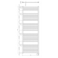 Dvieļu žāvētājs / Radiators AQUALINE Direct-E  60x168cm, 800W, balts  ILE66T