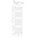 Dvieļu žāvētājs / Radiators AQUALINE ORBIT 450x1320mm balts  ILO34T