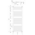 Полотенцесушитель / Радиатор AQUALINE ORBIT 750x1320 мм белый ILO37T
