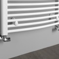 Полотенцесушитель / Радиатор AQUALINE ORBIT 450x1680 мм белый ILO64T