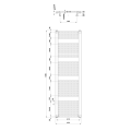 Полотенцесушитель / Радиатор AQUALINE ORBIT 450x1680 мм белый ILO64T