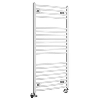 Dvieļu žāvētājs / Radiators AQUALINE Orbit  96x45cm, 447W, balts ILO94T