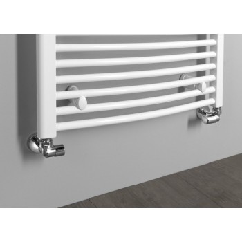 Dvieļu žāvētājs / Radiators AQUALINE Orbit  96x60cm, 597W, balts  ILO96T
