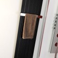 Rankšluosčių džiovintuvas / Radiatorius Sapho COLONNA 450x1800mm, Juodas tekstūruotas IR147