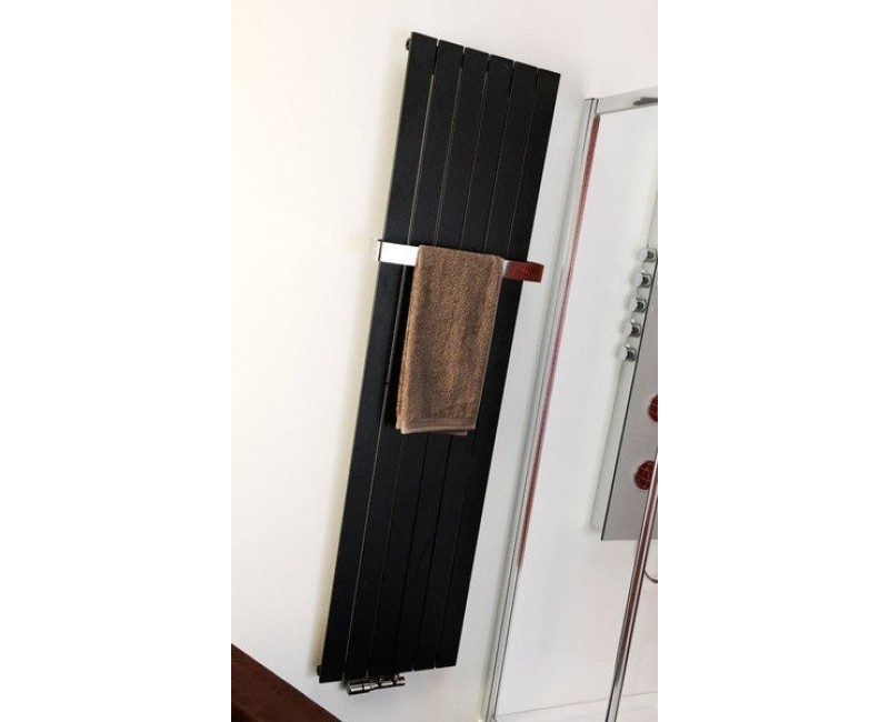 Rankšluosčių džiovintuvas / Radiatorius Sapho COLONNA 450x1800mm, Juodas tekstūruotas IR147
