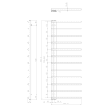 Полотенцесушитель / Радиатор Sapho JUSTINA 500x1510, Черный Матовый IR151B