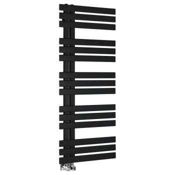 Полотенцесушитель / Радиатор Sapho SILVANA 500x1236 мм, черный матовый IR154B