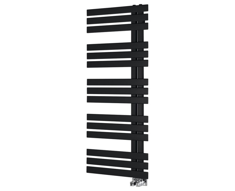 Полотенцесушитель / Радиатор Sapho SILVANA 500x1236 мм, черный матовый IR154B
