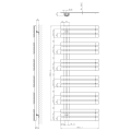 Полотенцесушитель / Радиатор Sapho Silvana 60x150см, 680Вт, белый IR163