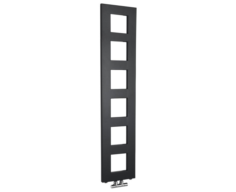 Dvieļu žāvētājs / Radiators Sapho Block  28x133cm, 353 W, melns Matēts IR181
