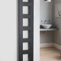 Dvieļu žāvētājs / Radiators Sapho Block  28x133cm, 353 W, melns Matēts IR181
