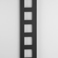 Rankšluosčių džiovintuvas / Radiatorius Sapho Block 28x175cm, 461 W, matinė juoda IR182