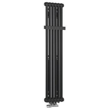 Dvieļu žāvētājs / Radiators Sapho Fede 31x150 cm, 643 W, matēti melns  IR191