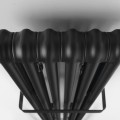 Dvieļu žāvētājs / Radiators Sapho Fede 31x150 cm, 643 W, matēti melns  IR191
