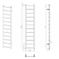 Полотенцесушитель / Радиатор Sapho Dina 138x30см, белый IR363W