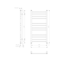 Полотенцесушитель / Радиатор Sapho Metro 45x89см, 266Вт, Белый IR405