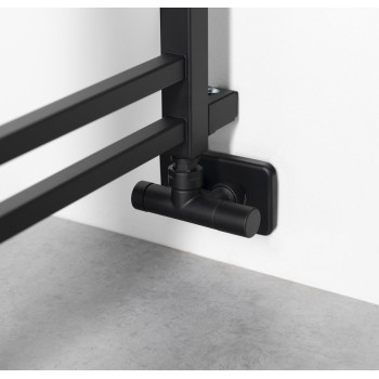 Dvieļu žāvētājs / Radiators Sapho Metro Space  55x143cm, 525W, matēti melns  IR438B