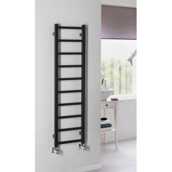 Dvieļu žāvētājs / Radiators Sapho Metro Light  30x114cm, 211W, matēti melns  IR444TB