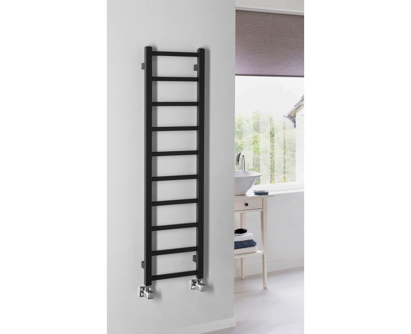 Dvieļu žāvētājs / Radiators Sapho Metro Light  30x114cm, 211W, matēti melns  IR444TB
