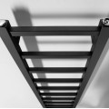 Dvieļu žāvētājs / Radiators Sapho Metro Light  30x114cm, 211W, matēti melns  IR444TB