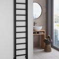 Dvieļu žāvētājs / Radiators Sapho Metro Light  30x150cm, 276W, matēti melns  IR446TB