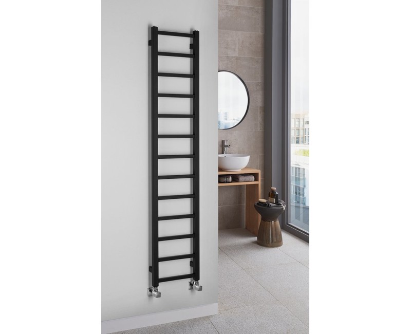 Dvieļu žāvētājs / Radiators Sapho Metro Light  30x150cm, 276W, matēti melns  IR446TB
