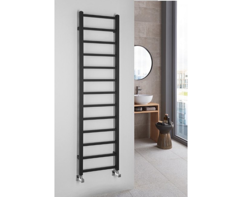 Dvieļu žāvētājs / Radiators Sapho  METRO LIGHT 400x1500mm, Melns Matēts IR447TB