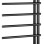Полотенцесушитель / Радиатор Sapho ENIS JUSTINA 125x50см, матовый черный IR546B