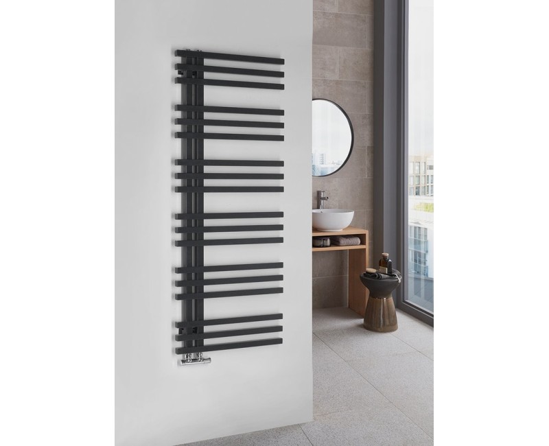 Rankšluosčių džiovintuvas / Radiatorius Sapho Sophina 60x122cm, 623W, matinė juoda IR702