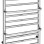 Dvieļu žāvētājs / Radiators Sapho Manisa, 50x80cm, 180W, hroms  IZ110
