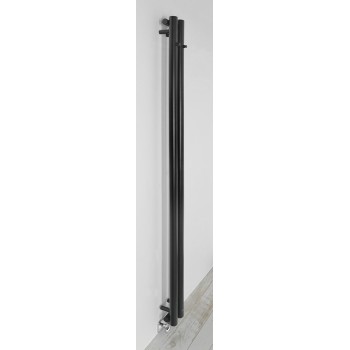 Dvieļu žāvētājs / Radiators Sapho Pilon 12x180 cm, 300W, matēti melns  IZ124T
