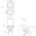 Унитаз Cersanit Moduo Rimless, с крышкой, белый