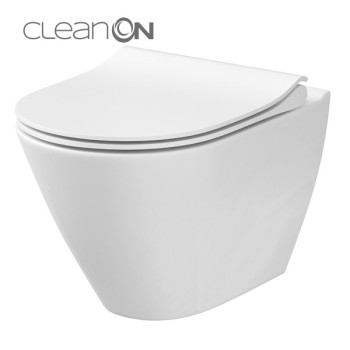 Piekaramais pods Cersanit City Rimless ar Vāku K701-104