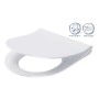 Кришка для унитаза Cersanit CITY OVAL SLIM с функцией SoftClose+QuickReleas Белый K98-0146