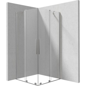 Душевая кабина Deante PRIZMA 90x90см прозрачное стекло, Матовые профили