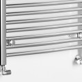 Dvieļu žāvētājs / Radiators AQUALINE Alya 111x60cm, 416W, hroms  LLC202