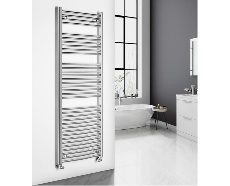 Полотенцесушитель / Радиатор AQUALINE Alya 170x60см, 644Вт, хром LLC205