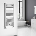 Полотенцесушитель / Радиатор AQUALINE Alya 111x50см, 353Вт, хром LLR102