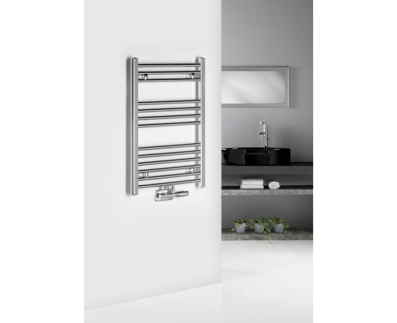 Полотенцесушитель / Радиатор AQUALINE Alya 80x50см, 235Вт, хром LLS301