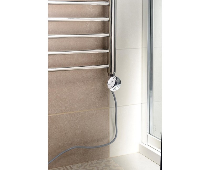 Dvieļu žāvētāja sildelements AQUALINE ar termostatu 200W Hromēts LT67443