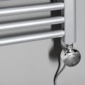Dvieļu žāvētāja sildelements AQUALINE ar termostatu 200W Hromēts LT67443