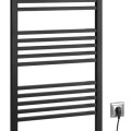 Dvieļu žāvētājs / Radiators Sapho  METRO-E elektriskais 500x1340mm 500 W, Melns Matēts ME513B