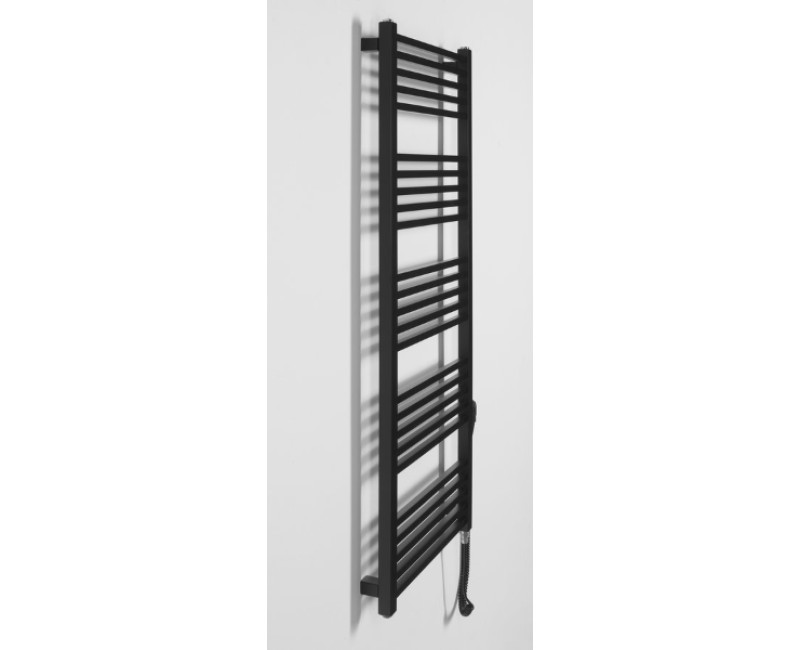 Dvieļu žāvētājs / Radiators Sapho  METRO-E elektriskais 500x1340mm 500 W, Melns Matēts ME513B