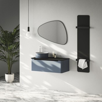 Dvieļu žāvētājs / Radiators Sapho Tabella, 37x159cm, 550W, melns matēts MI1539