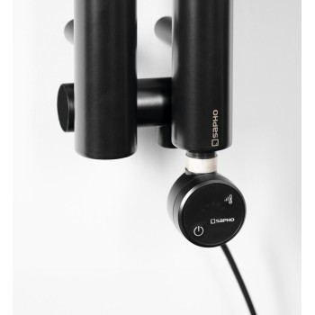 Dvieļu žāvētāja sildelements Sapho MOA ar termostatu un Bluetooth 300W Melns MOA-B-300